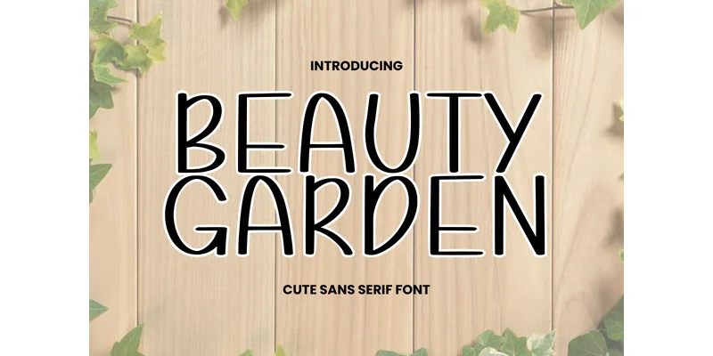 Beauty Garden Font by Letterayu by Letterayu — Display Font