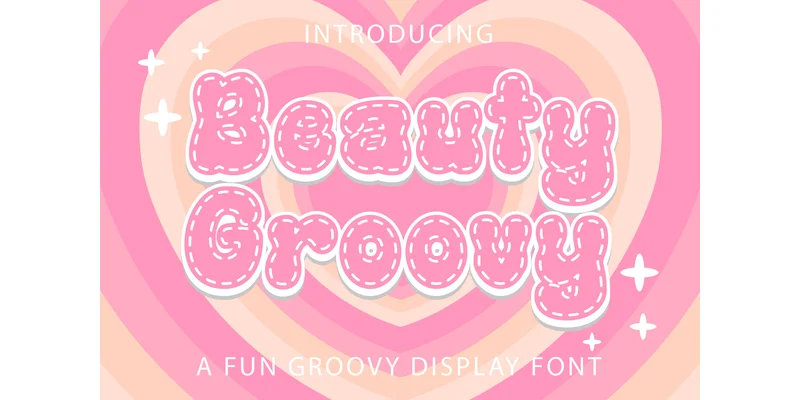 Beauty Groovy Font by Densu Creative by Densu Creative — Display Font