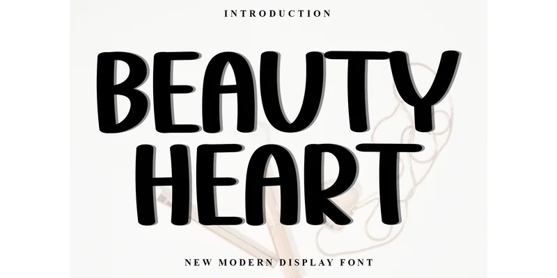 Beauty Heart Font by FreshTypeINK by FreshTypeINK — Display Font