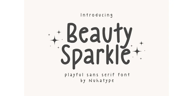 Beauty Sparkle Font by Nuhatype — Sans Serif Font