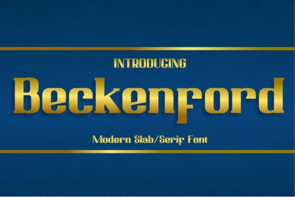 Beckenford by typocrisy.studio — Slab Serif Font