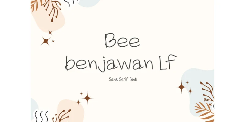Bee Benjawan Lf Font by TanoiCartoonist — Sans Serif Font