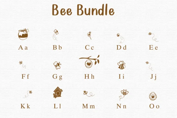 Bee Bundle by Nongyao — Dingbats Font — thumbnail 2
