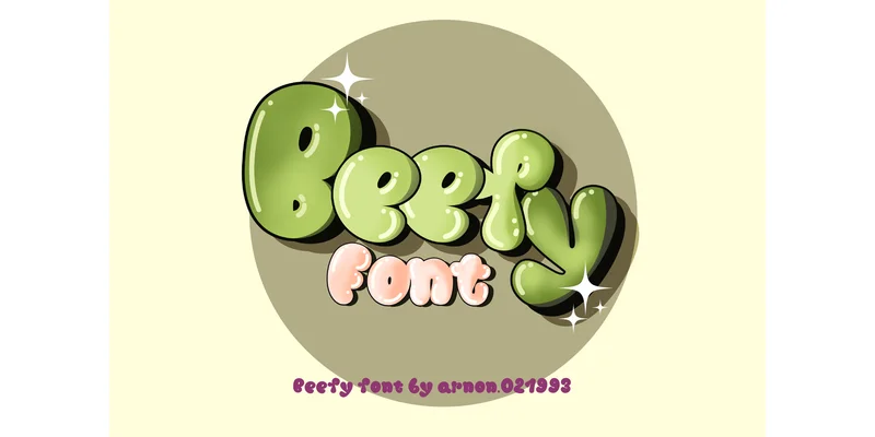 Beefy Font by arnon.021993 by arnon.021993 — Display Font