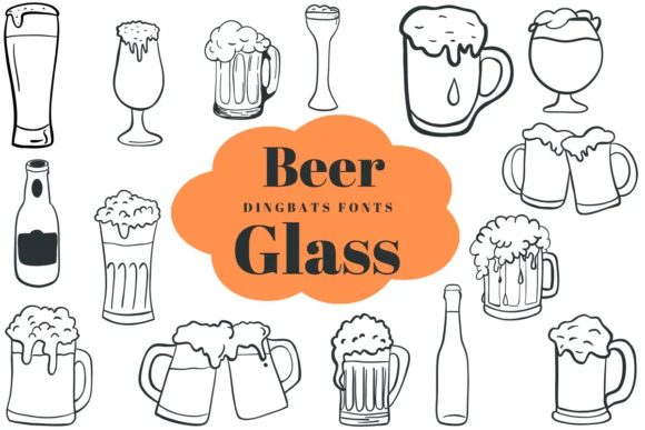 Beer Glass by Suphitchaya — Dingbats Font