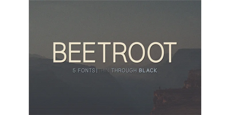 Beetroot Font by Huntype — Sans Serif Font