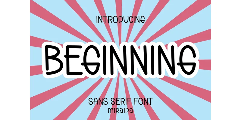 Beginning Font by miraipa — Sans Serif Font