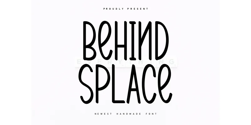 Behind Splace Font by Berkah Shop by Berkah Shop — Display Font