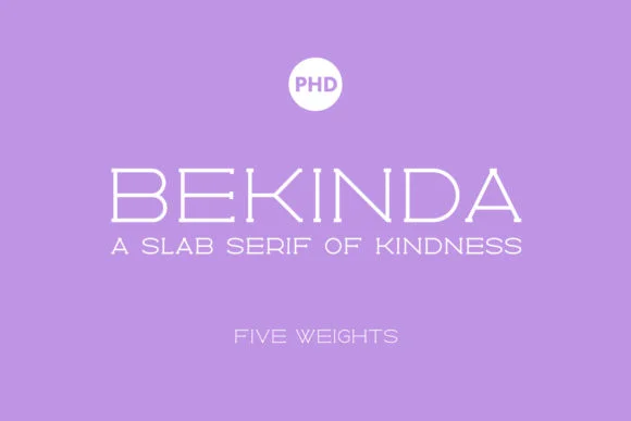 Bekinda by PHD Studios — Slab Serif Font
