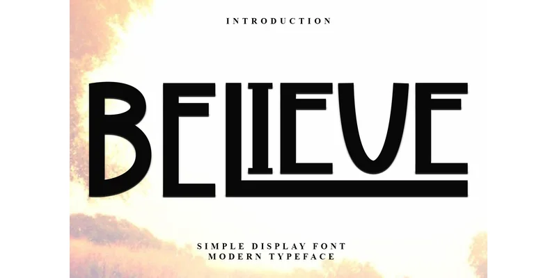 Believe Font by FreshTypeINK by FreshTypeINK — Display Font
