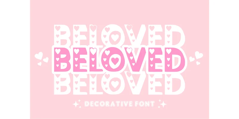 Beloved Font by anamalmusyaffaCreative by anamalmusyaffaCreative — Decorative Font