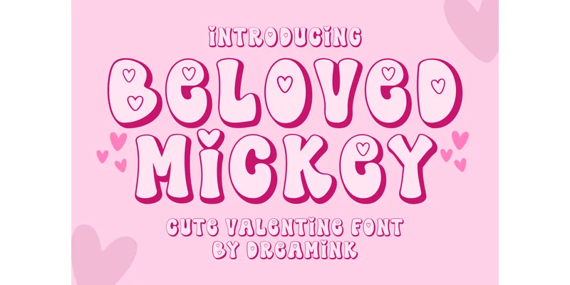 Beloved Mickey Font by Dreamink (7ntypes) by Dreamink (7ntypes) — Display Font