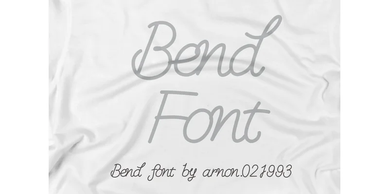 Bend Font by arnon.021993 by arnon.021993 — Display Font