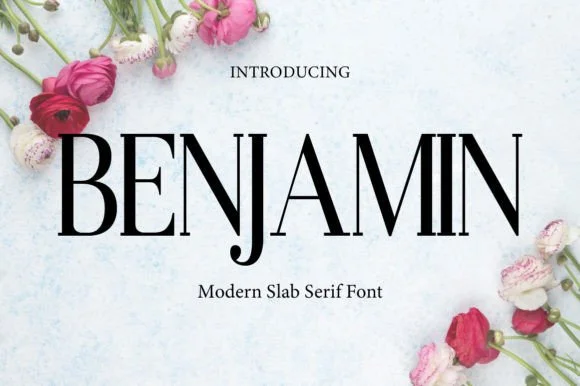 Benjamin by gunaloe12 — Slab Serif Font