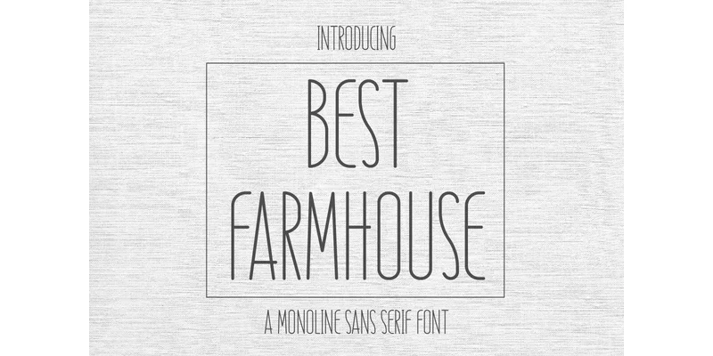 Best Farmhouse Font by CraftedType Studio — Sans Serif Font