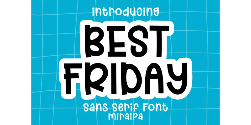 Best Friday Font by miraipa — Sans Serif Font