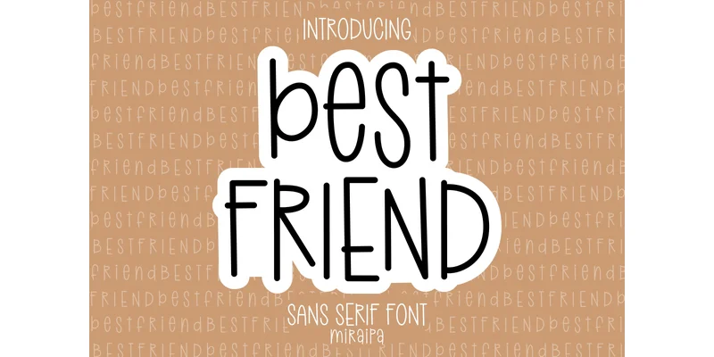 Best Friend Font by miraipa — Sans Serif Font