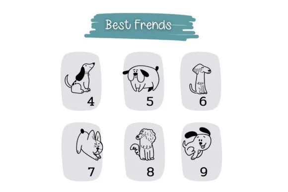 Best Friends Doodles by Pui Art — Dingbats Font — thumbnail 4