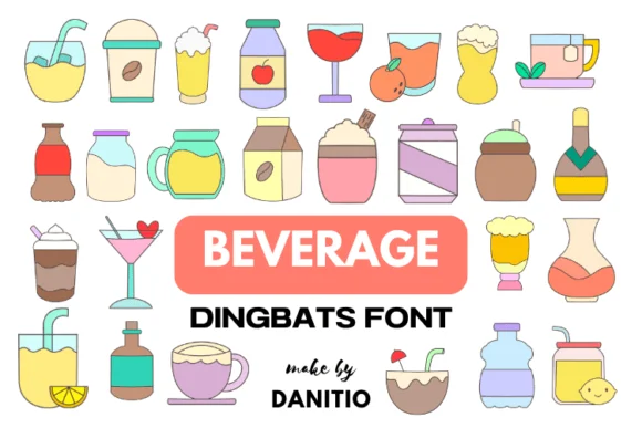 Beverage by danita.kukkai — Dingbats Font