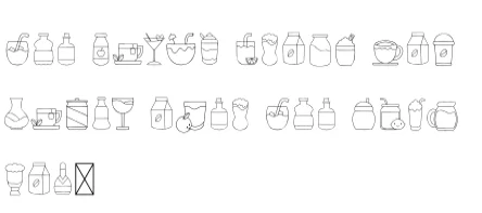 Beverage by danita.kukkai — Dingbats Font — thumbnail 8