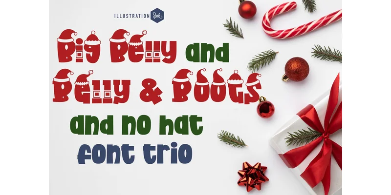 Big Belly Trio Font by Illustration Ink by Illustration Ink — Decorative Font