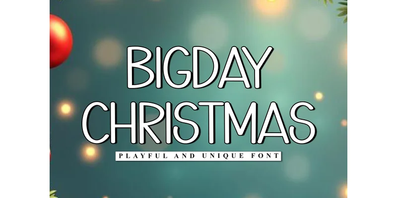 Bigday Christmas Font by Creatype Designer โ Display Font