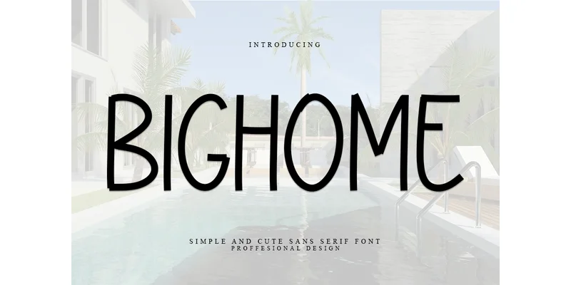 Bighome Font by PAYJHOshop — Sans Serif Font