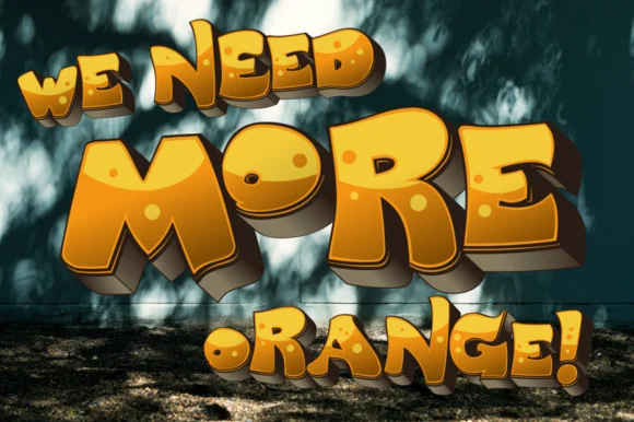 BigPartyO2 Orange by Multilateral — Color Fonts Font — thumbnail 3