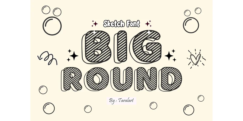 Biground Regular Font by TaralArt by TaralArt — Decorative Font