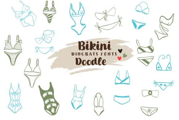 Bikini Doodle by Suphitchaya — Dingbats Font