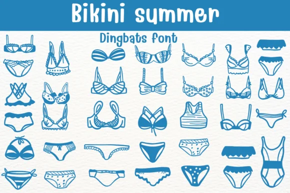 Bikini Summer by Sontaya — Dingbats Font
