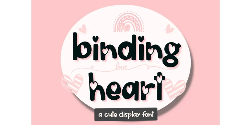 Binding Heart Font by TheBlessier by TheBlessier — Decorative Font