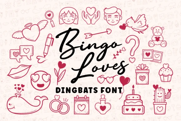 Bingo Loves by Situjuh — Dingbats Font