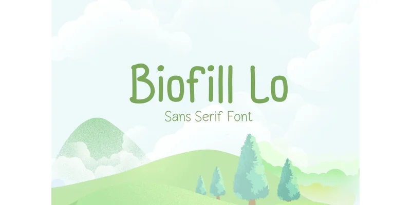 Biofill Lo Font by TanoiCartoonist — Sans Serif Font