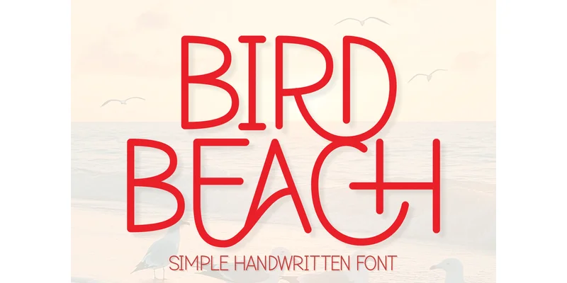 Bird Beach Font by Ade (7NTypes) — Sans Serif Font