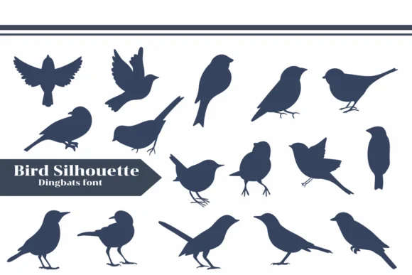 Bird Silhouette by Apiwat Type — Dingbats Font