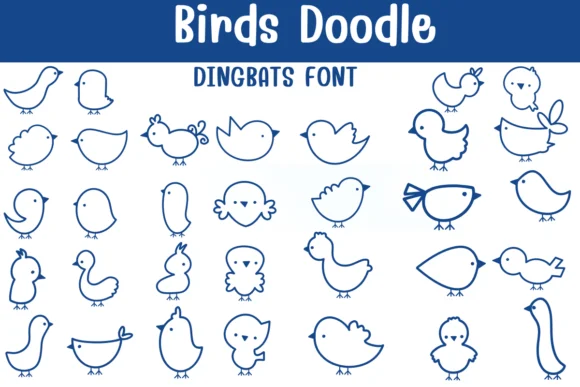Birds Doodle by Sontaya — Dingbats Font