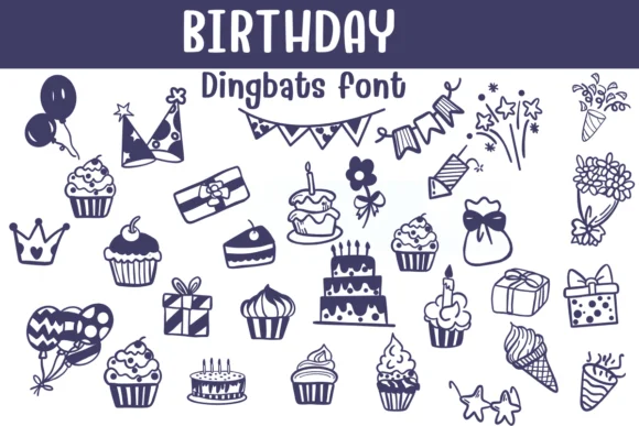 Birthday by Sontaya — Dingbats Font