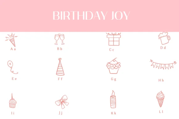 Birthday Joy by Heartcraft Atelier — Dingbats Font — thumbnail 2