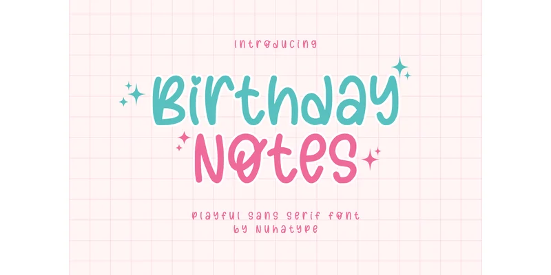 Birthday Notes Font by Nuhatype — Sans Serif Font