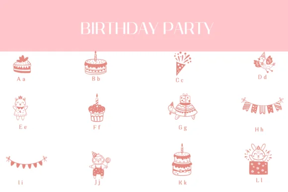 Birthday Party by Heartcraft Atelier — Dingbats Font — thumbnail 2