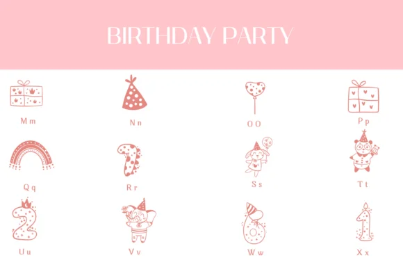 Birthday Party by Heartcraft Atelier — Dingbats Font — thumbnail 3