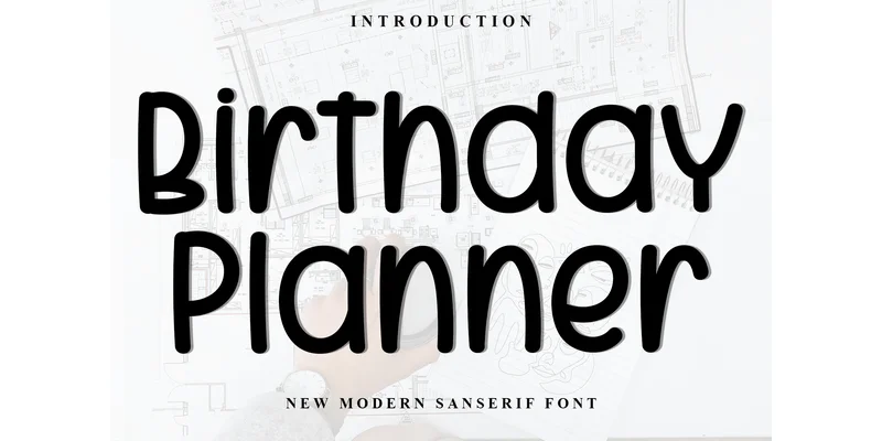Birthday Planner Font by Inermedia STUDIO — Sans Serif Font