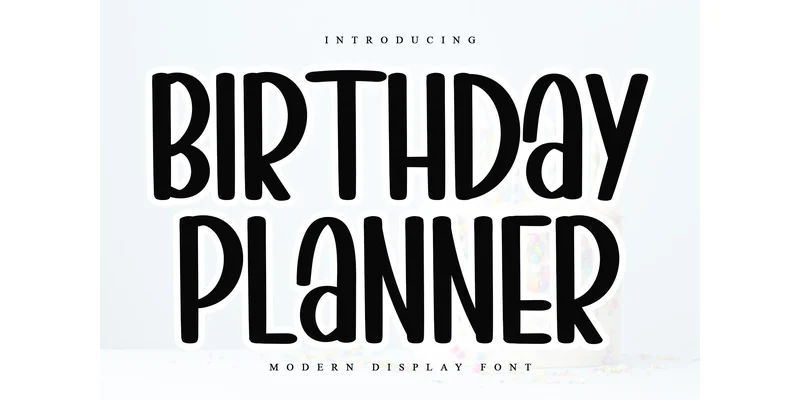 Birthday Planner Font by K_IN Studio — Sans Serif Font
