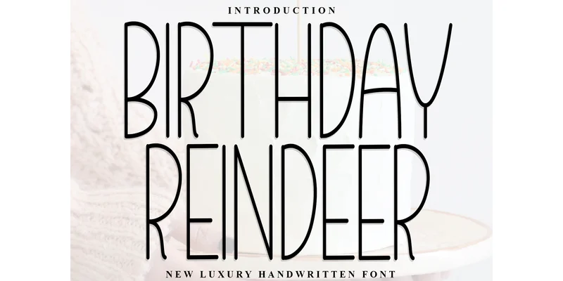 Birthday Reindeer Font by FreshTypeINK — Sans Serif Font