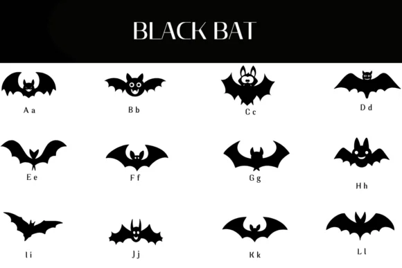 Black Bat by Heartcraft Atelier — Dingbats Font — thumbnail 2