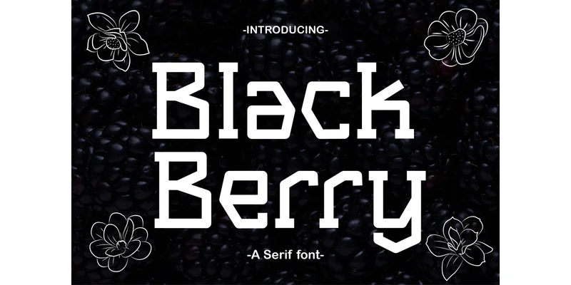 Black Berry Font by Patlot Digital.Studio by Patlot Digital.Studio โ Serif Font