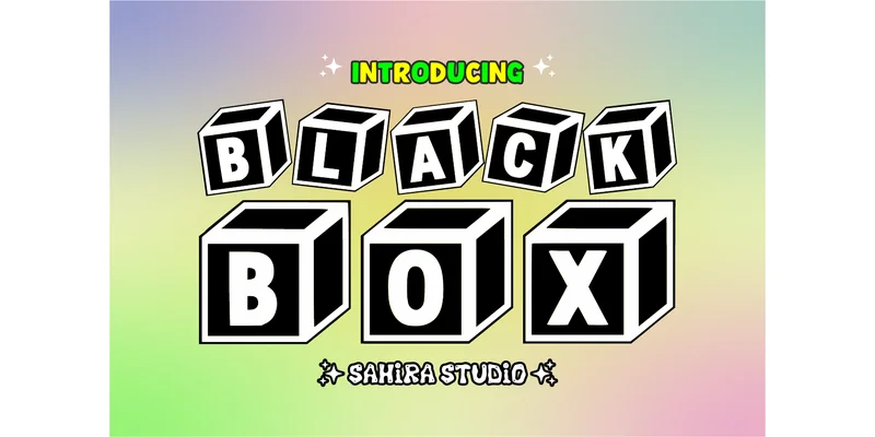 Black Box Font by Sahira Studio by Sahira Studio — Decorative Font