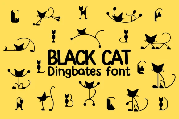 Black Cat by Chonada — Dingbats Font