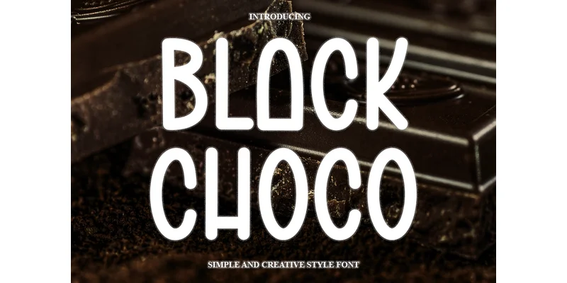 Black Choco Font by PAYJHOshop — Sans Serif Font